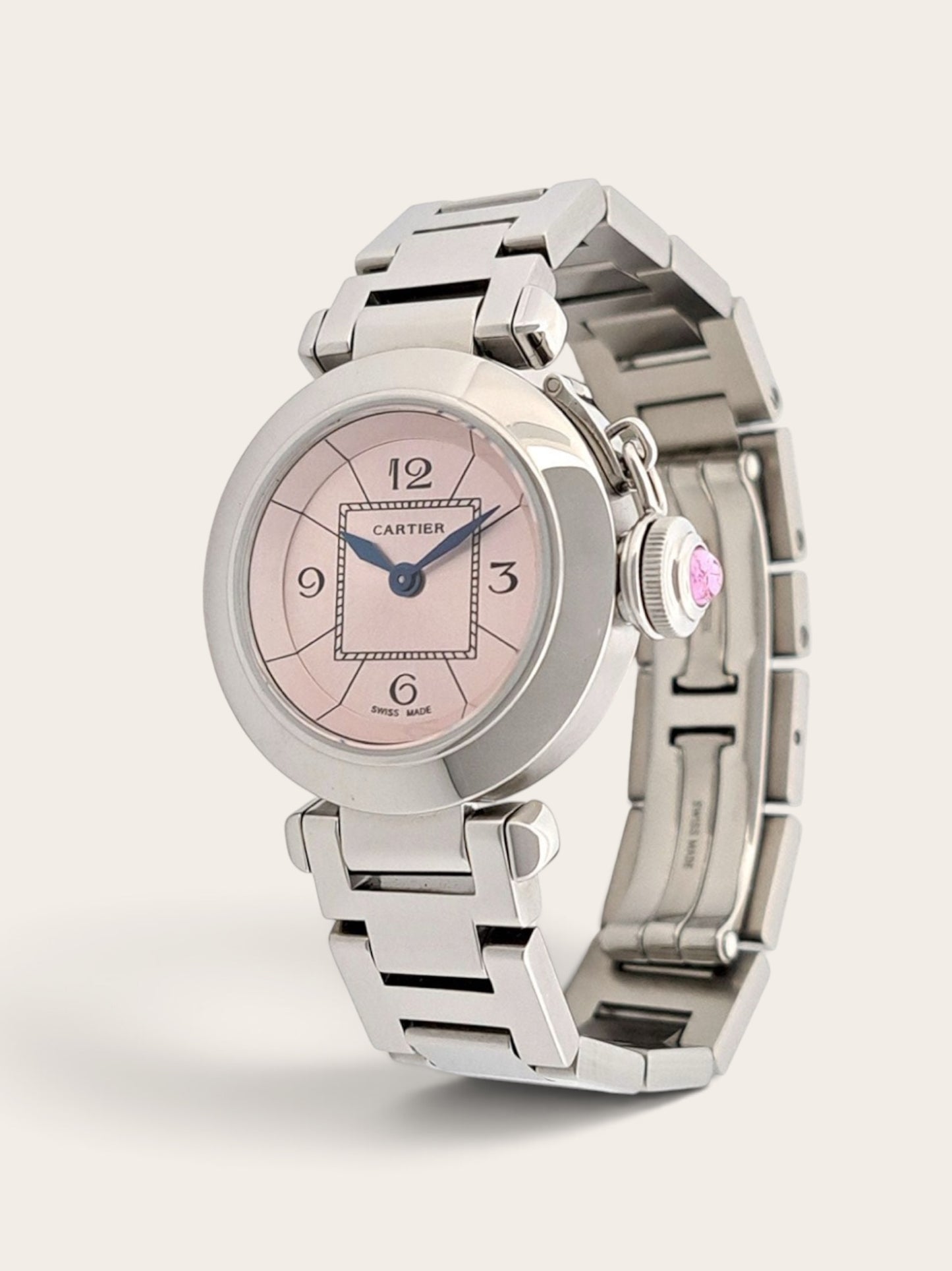 Cartier Miss Pasha Pink Dial Quartz Watch