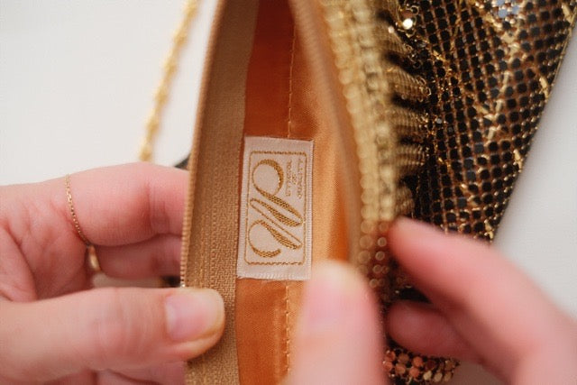 Vintage Australian Gold Mesh Shoulder Bag