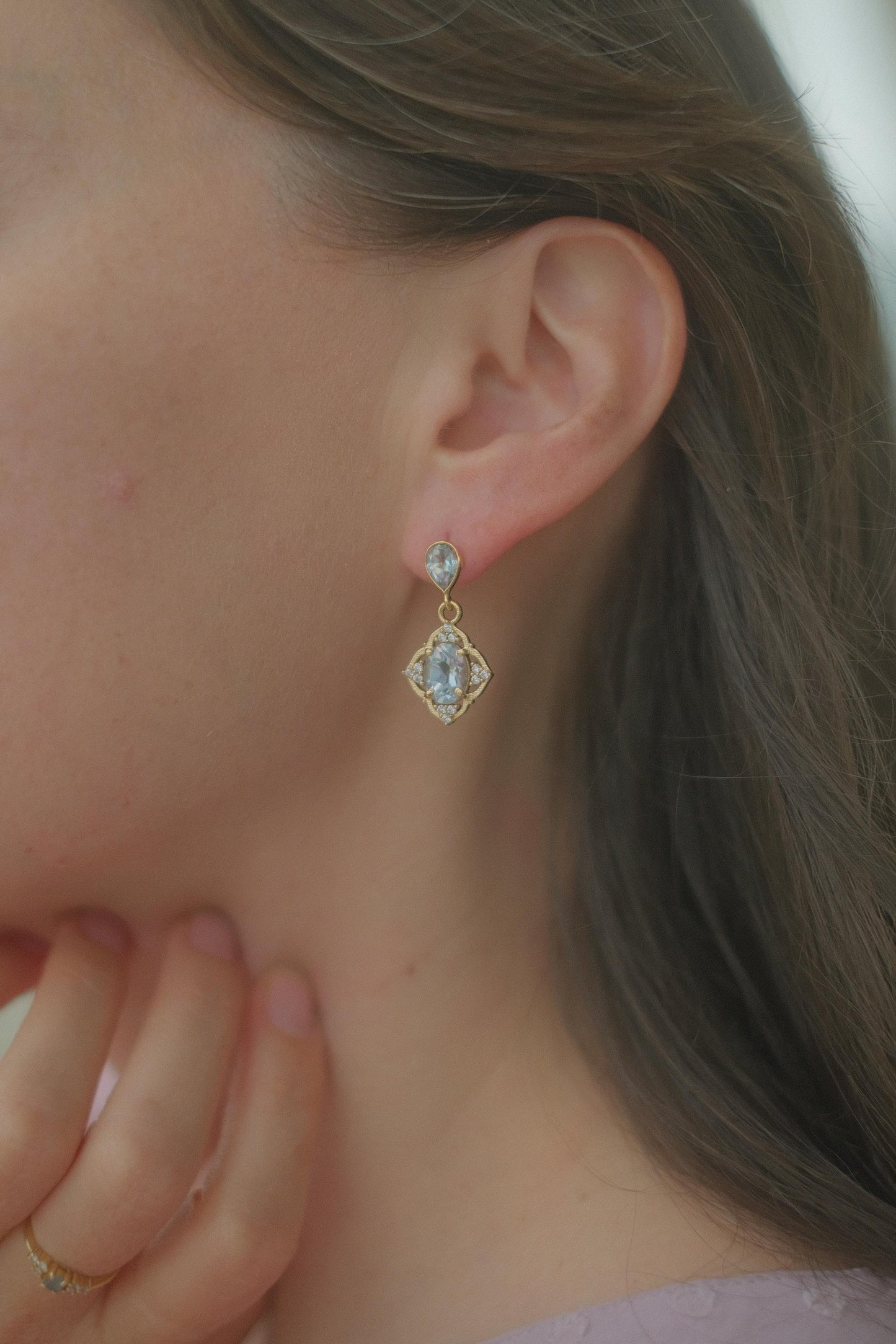 Montpensier-Collier Topaze Earrings