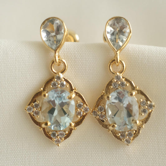 Montpensier-Collier Topaze Earrings
