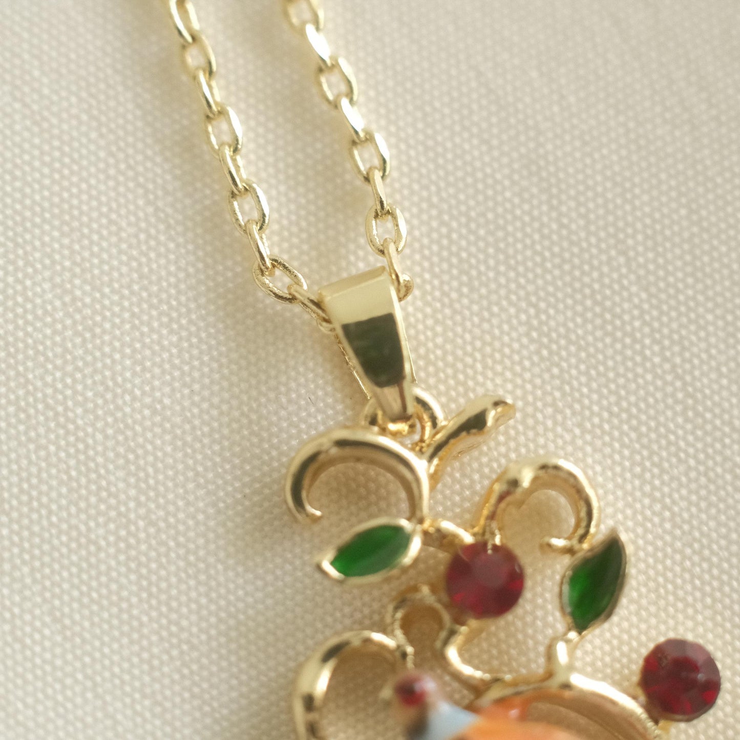 Partridge and Parl Lattice Pendant