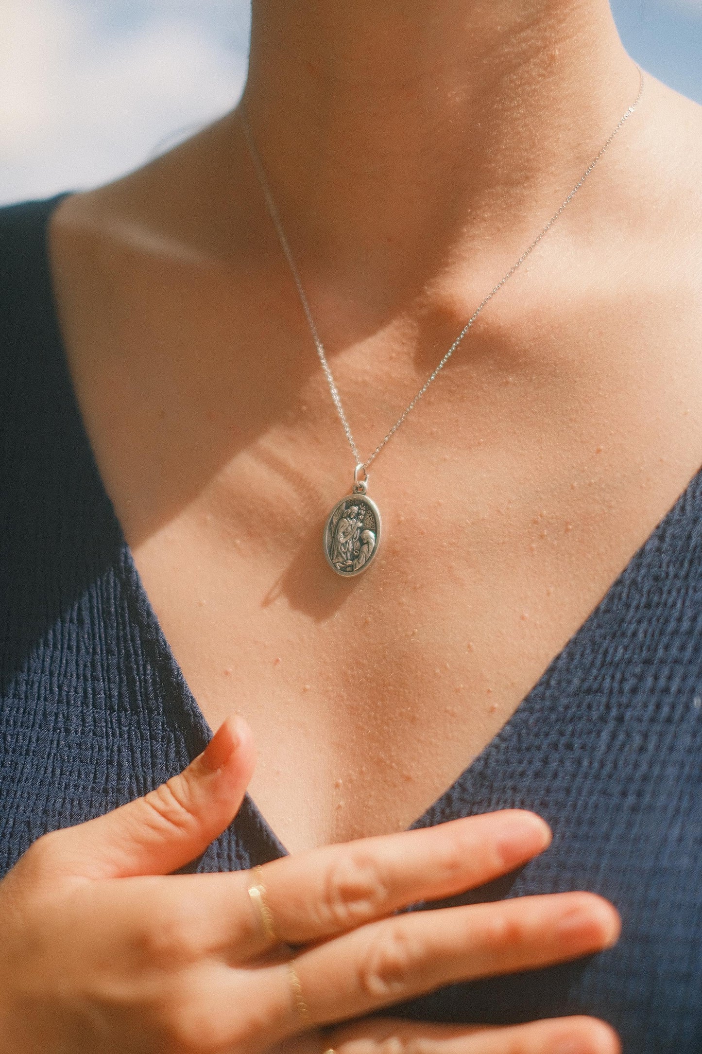 The Italian Médaille Pendant Necklace Collection: St. Gabriel
