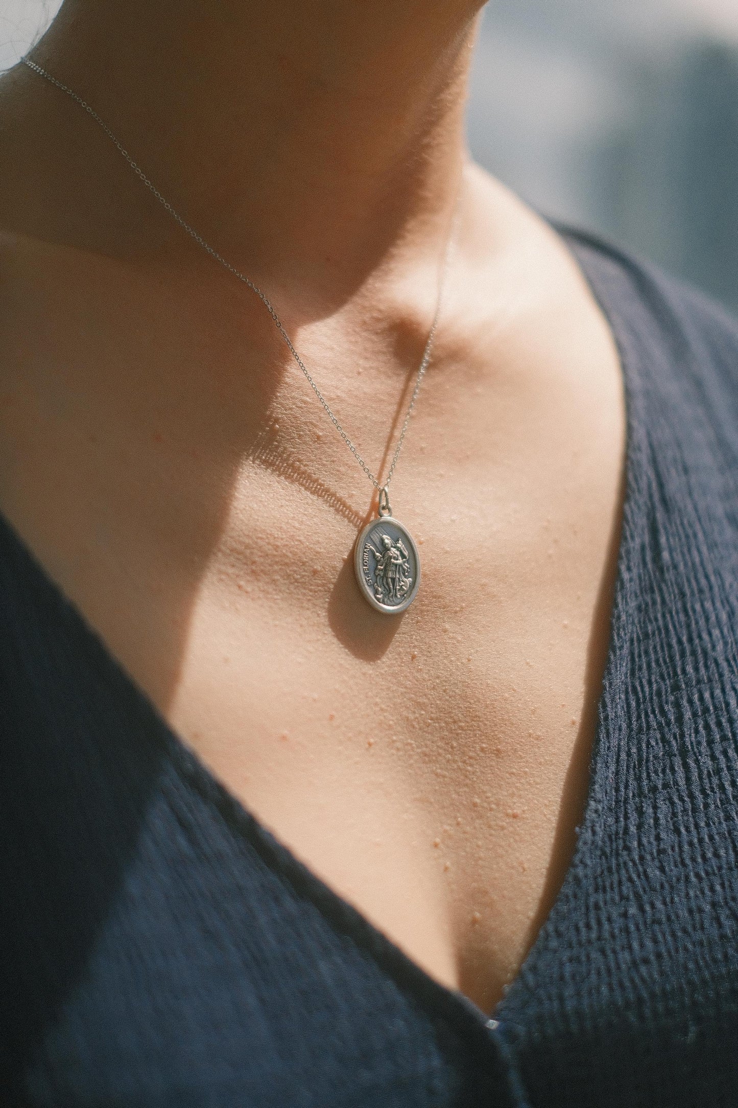 The Italian Médaille Pendant Necklace Collection: St. Florian