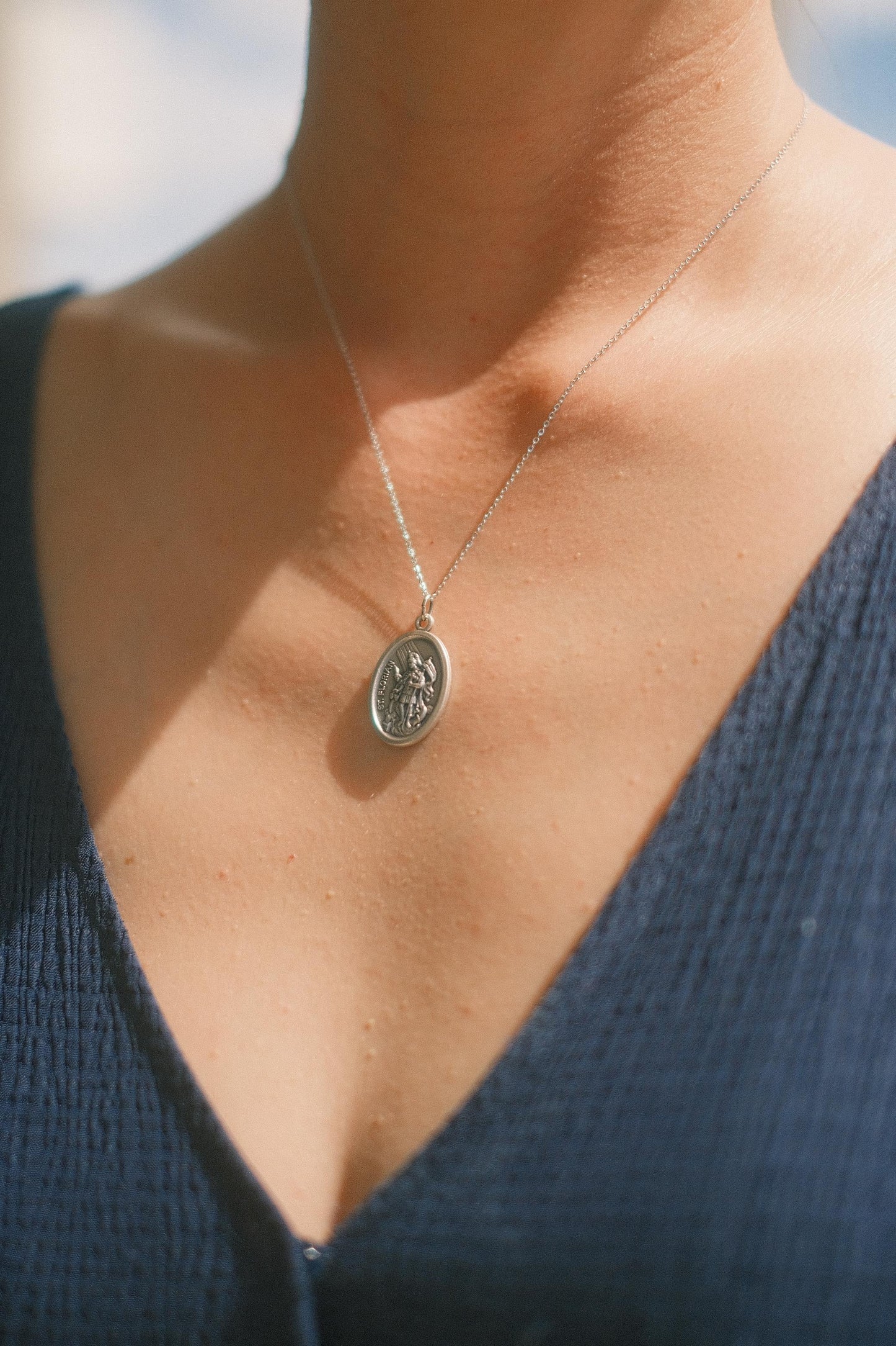The Italian Médaille Pendant Necklace Collection: St. Florian