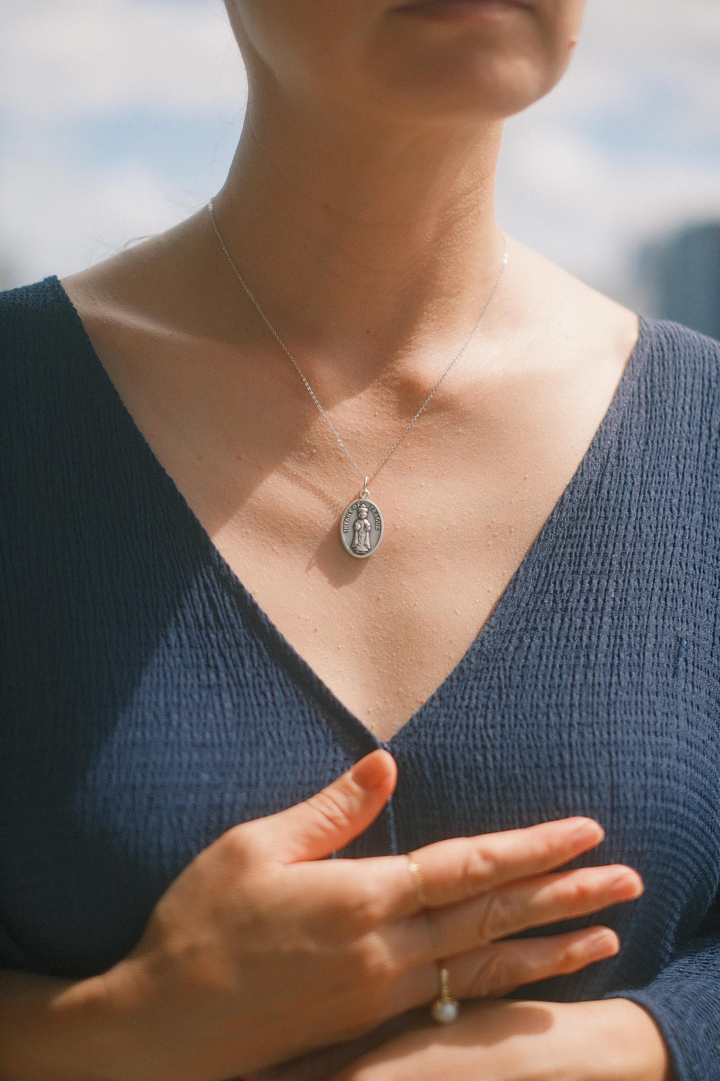 The Italian Médaille Pendant Necklace Collection: Infant of Prague
