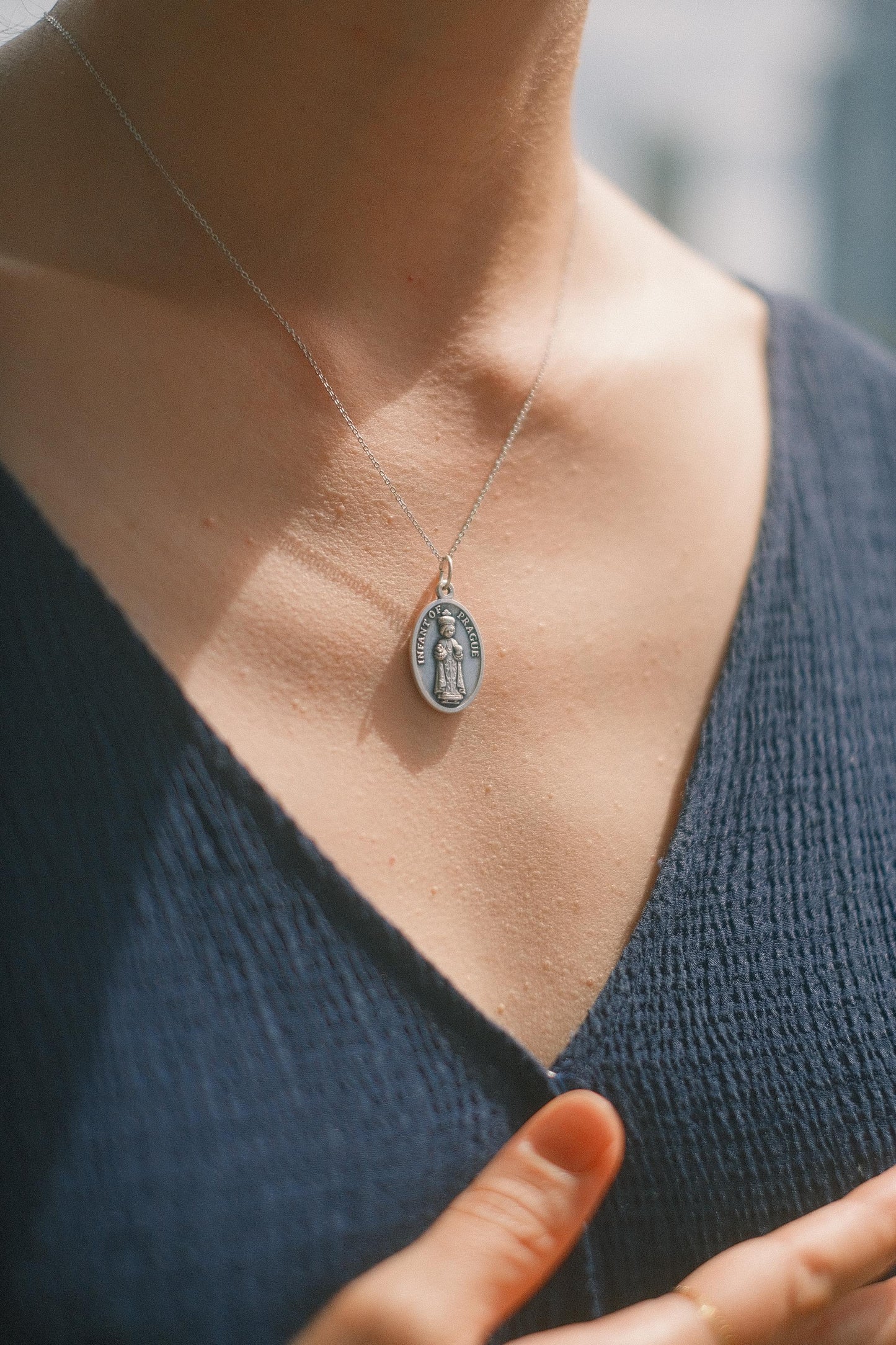 The Italian Médaille Pendant Necklace Collection: Infant of Prague