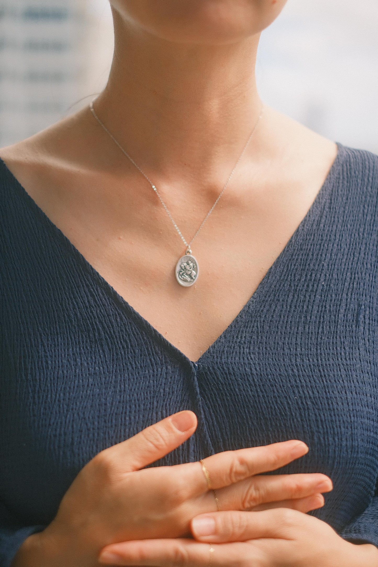 The Italian Médaille Pendant Necklace Collection: St. George