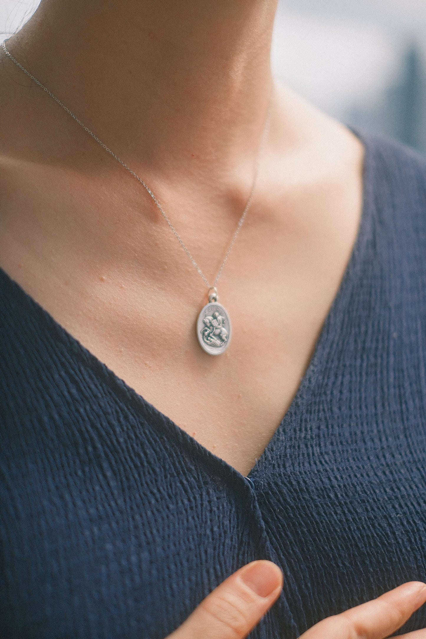The Italian Médaille Pendant Necklace Collection: St. George