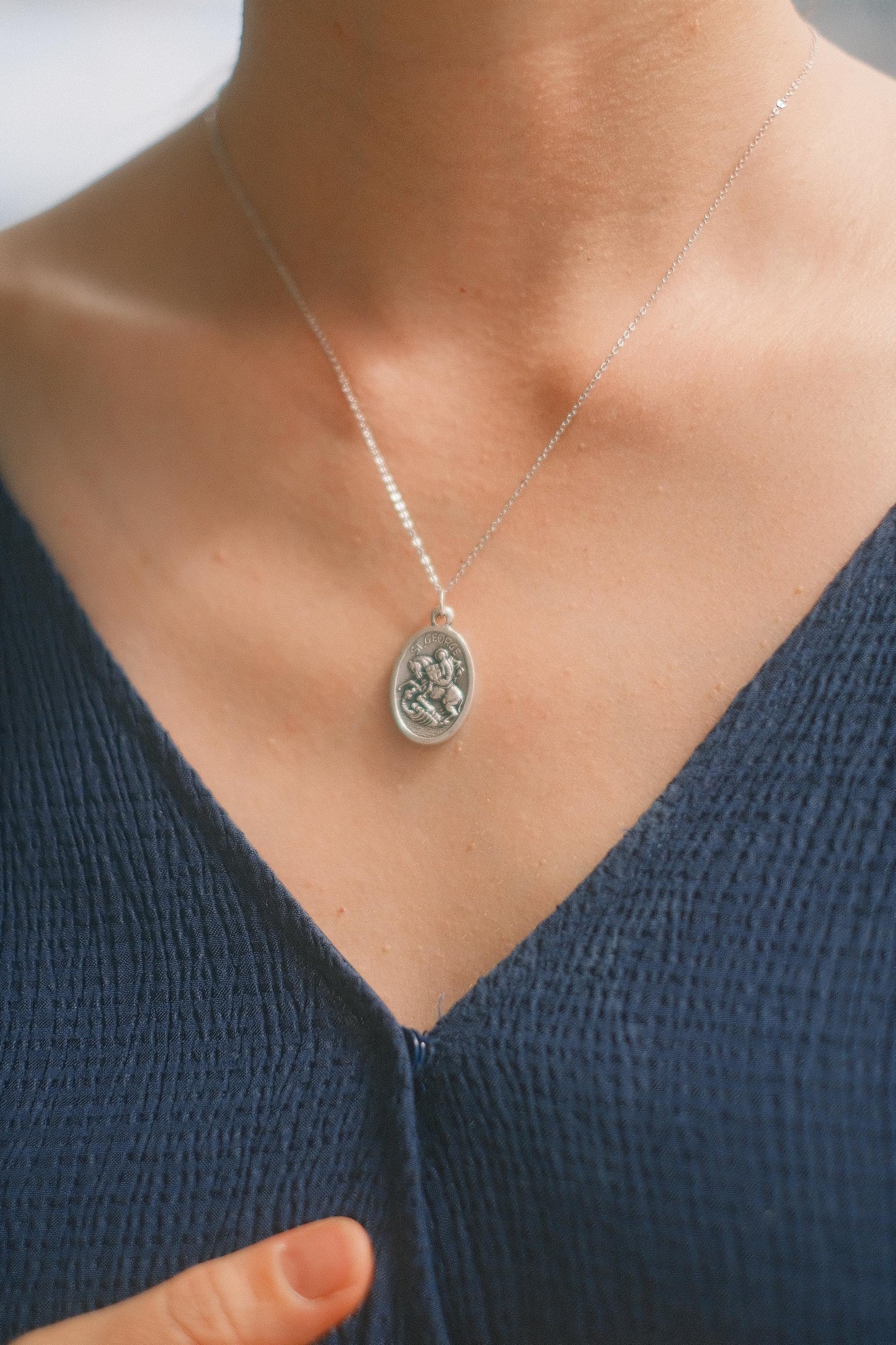 The Italian Médaille Pendant Necklace Collection: St. George