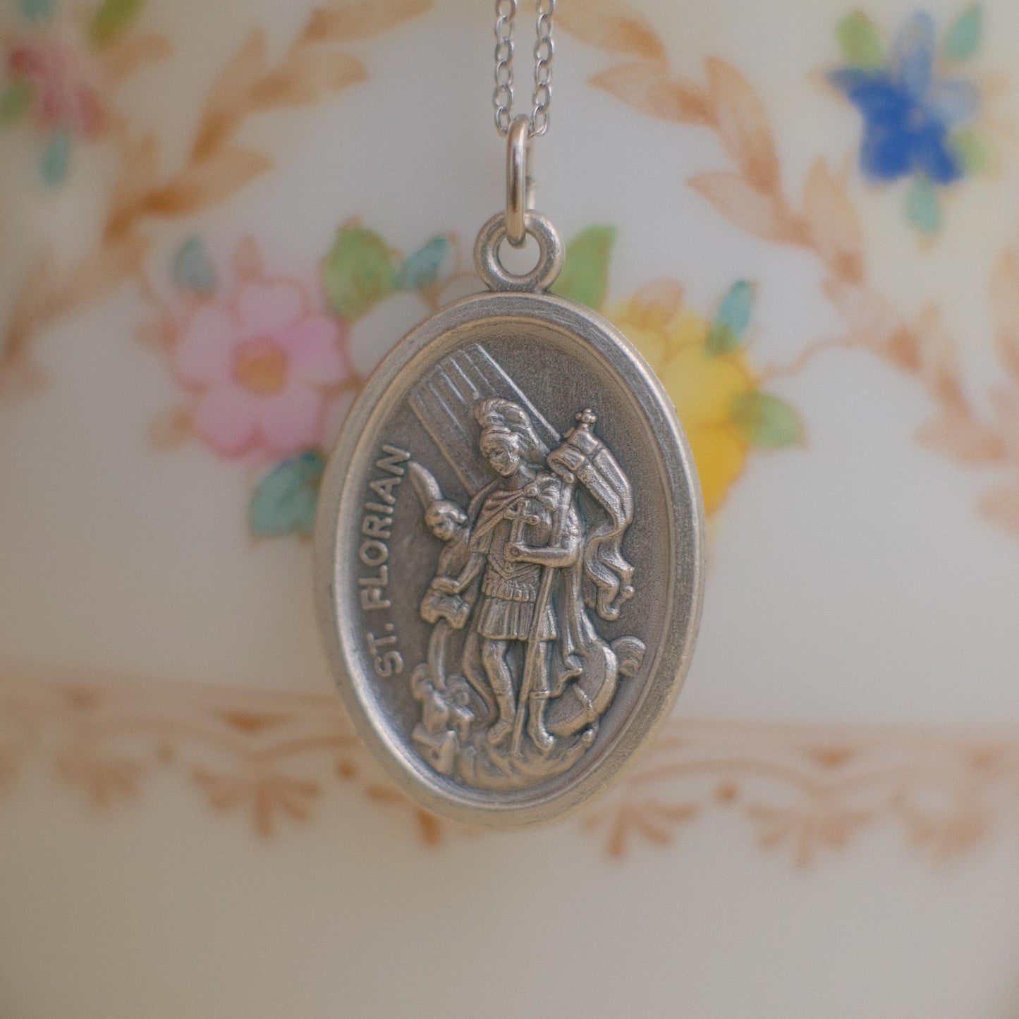 The Italian Médaille Pendant Necklace Collection: St. Florian