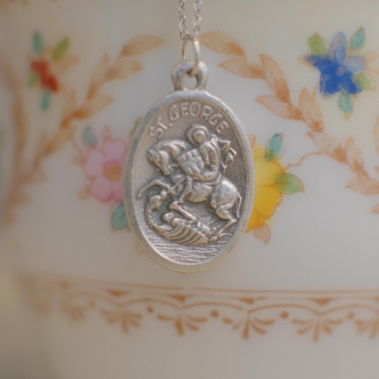 The Italian Médaille Pendant Necklace Collection: St. George