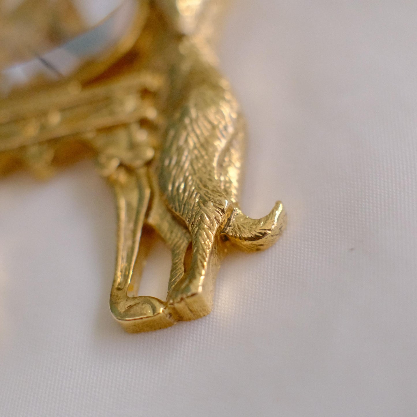 Cat & Fish Figural Brooch