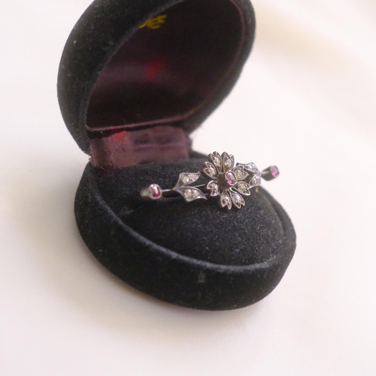 Vintage Floral Bar Brooch