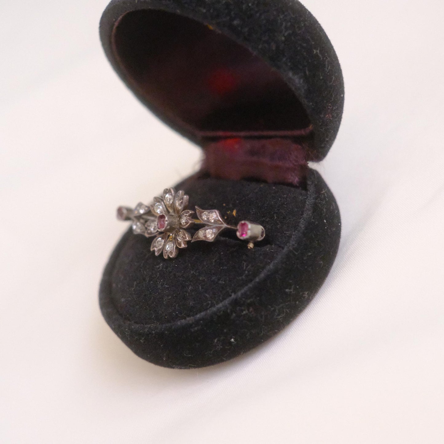 Vintage Floral Bar Brooch