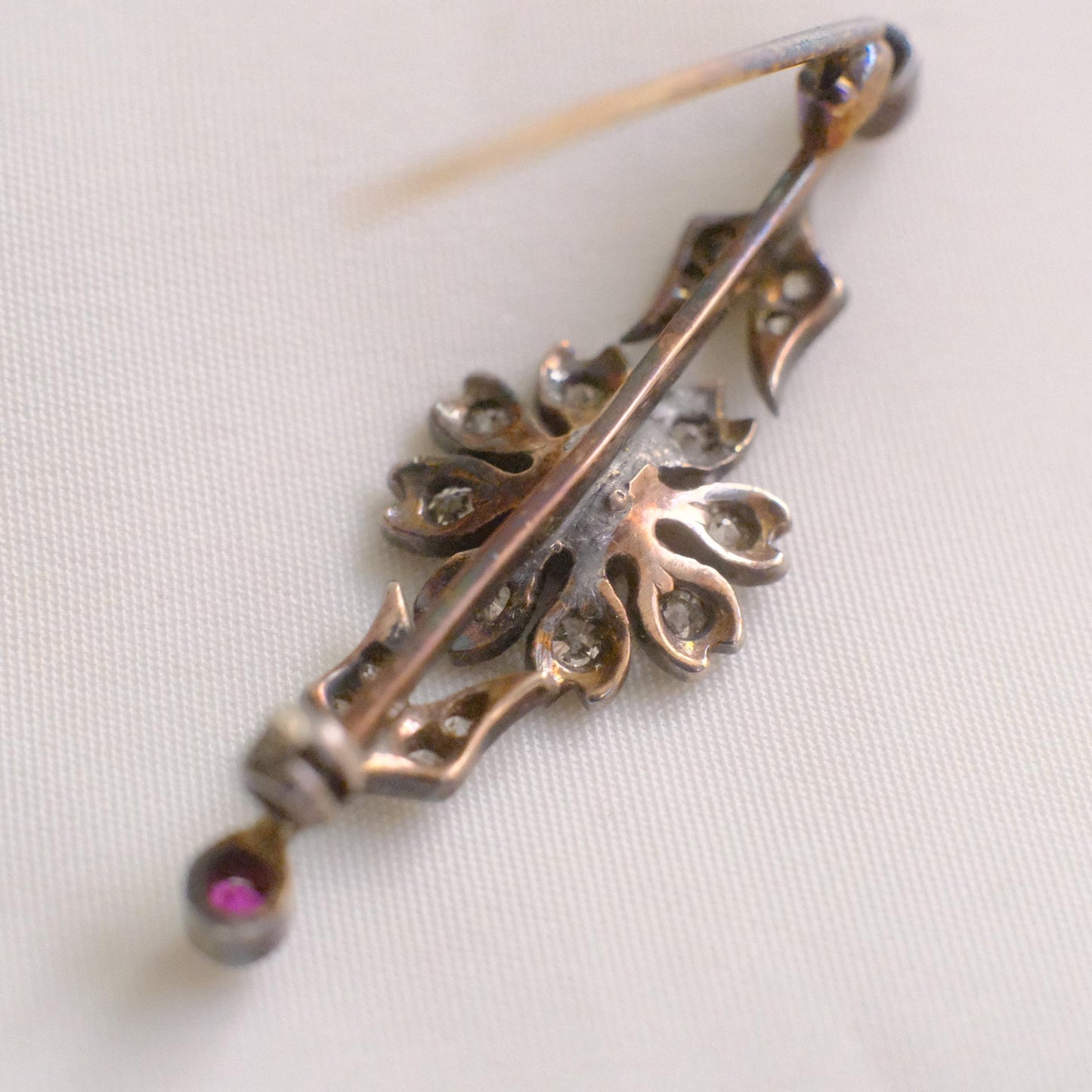 Vintage Floral Bar Brooch