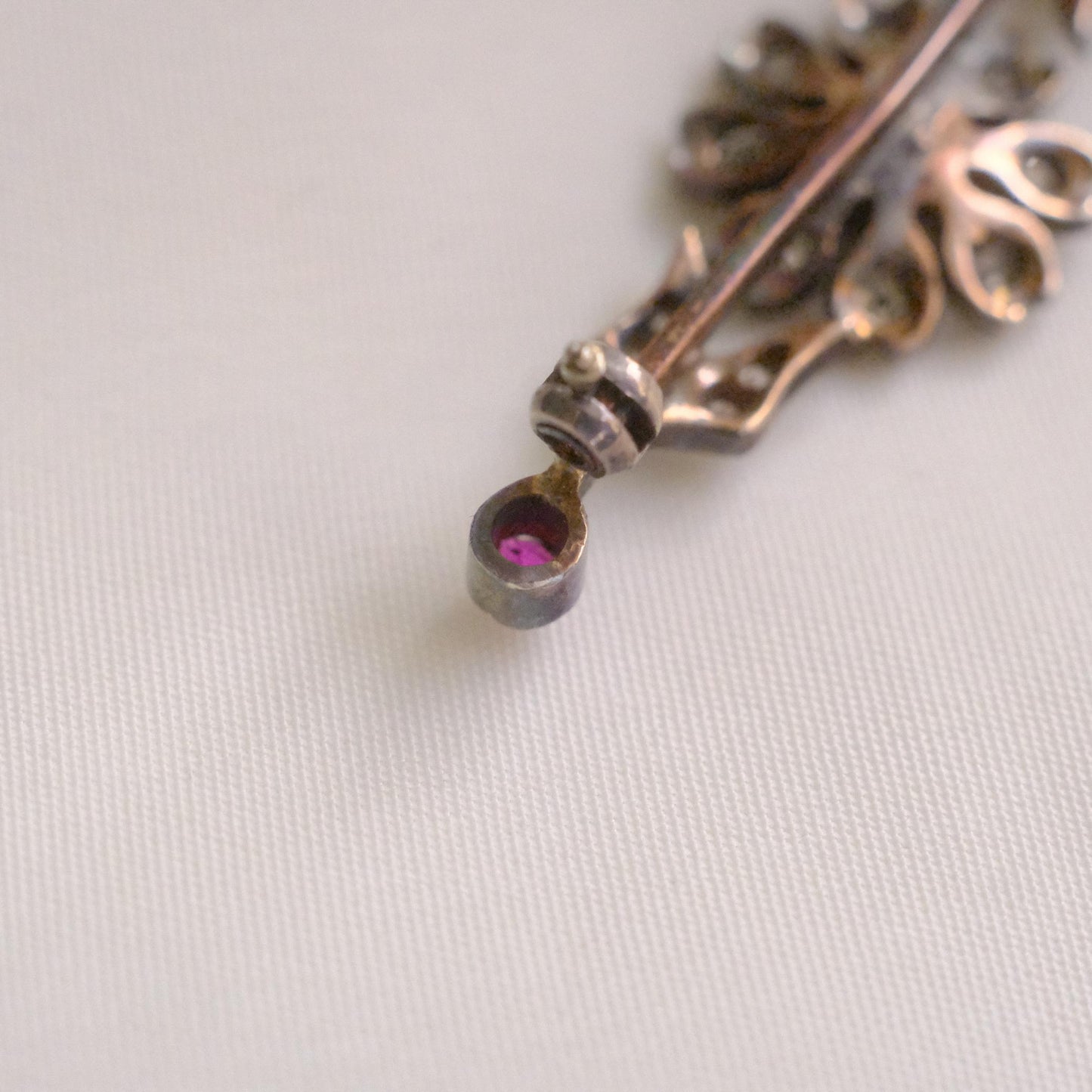 Vintage Floral Bar Brooch