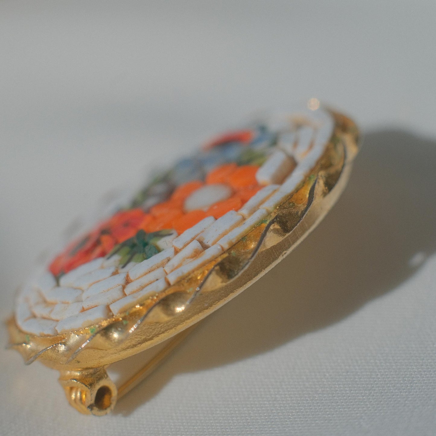 Vintage Italian Micromosaic Brooch