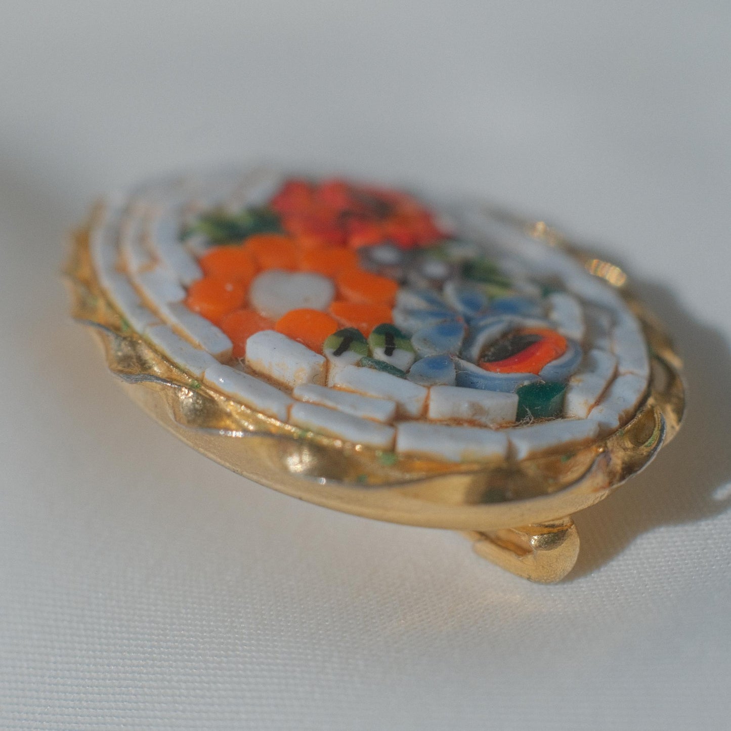 Vintage Italian Micromosaic Brooch