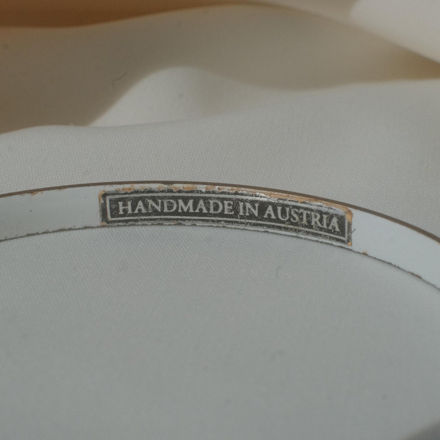 Vintage Michaela Frey Enamel Bangle with Arch Motif