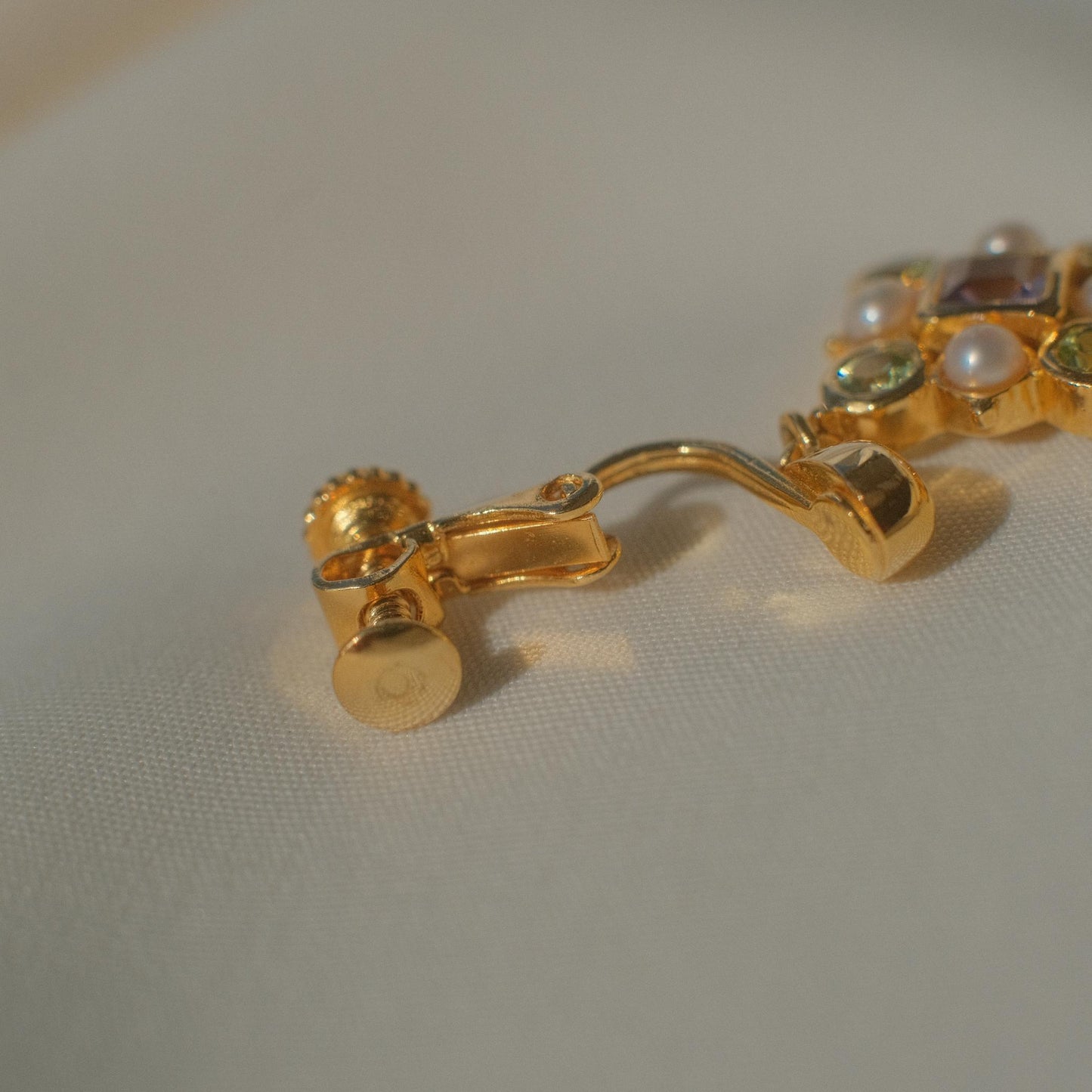Vintage quatrefoil earrings