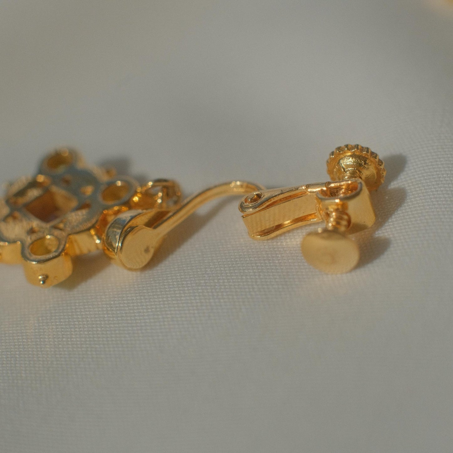 Vintage quatrefoil earrings