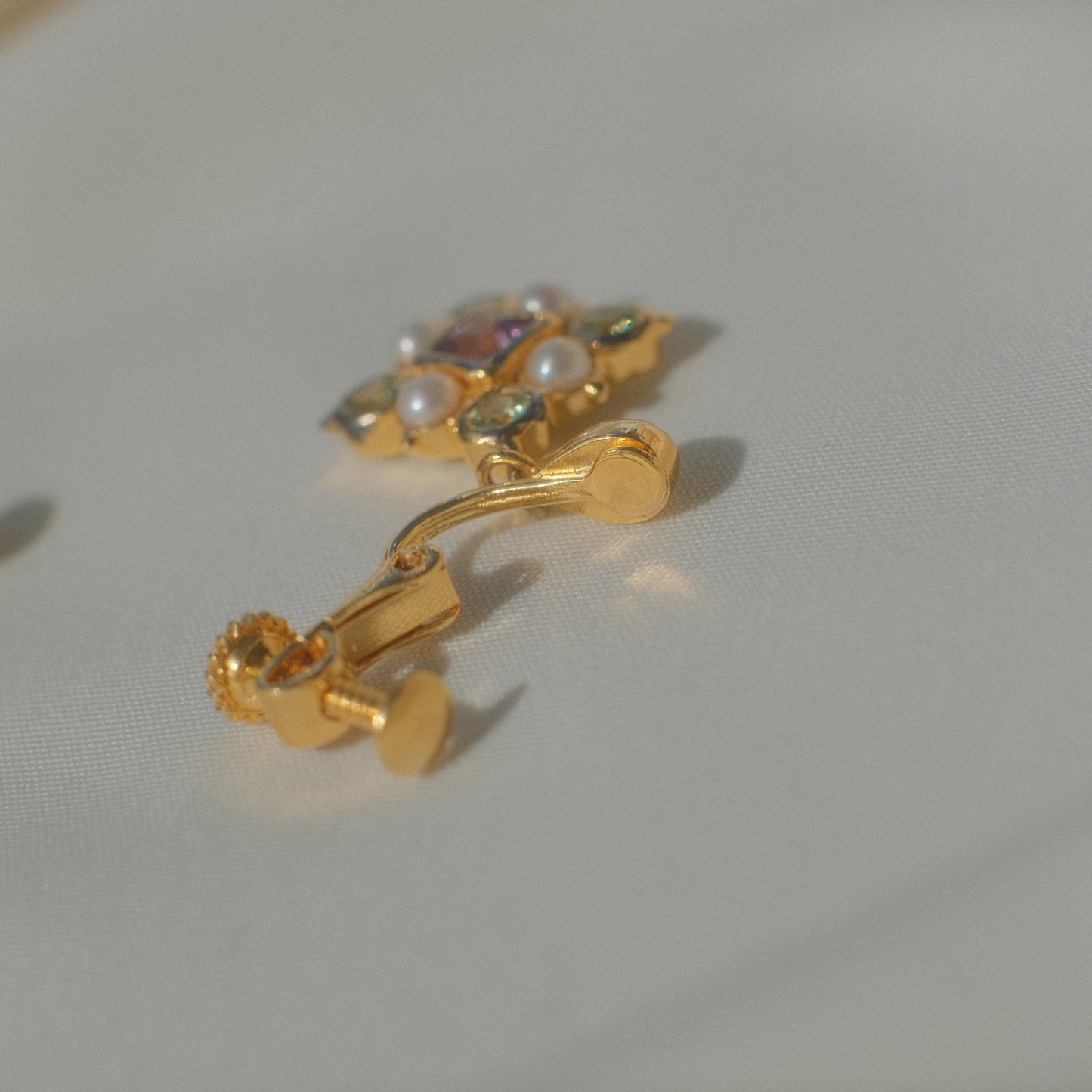 Vintage quatrefoil earrings