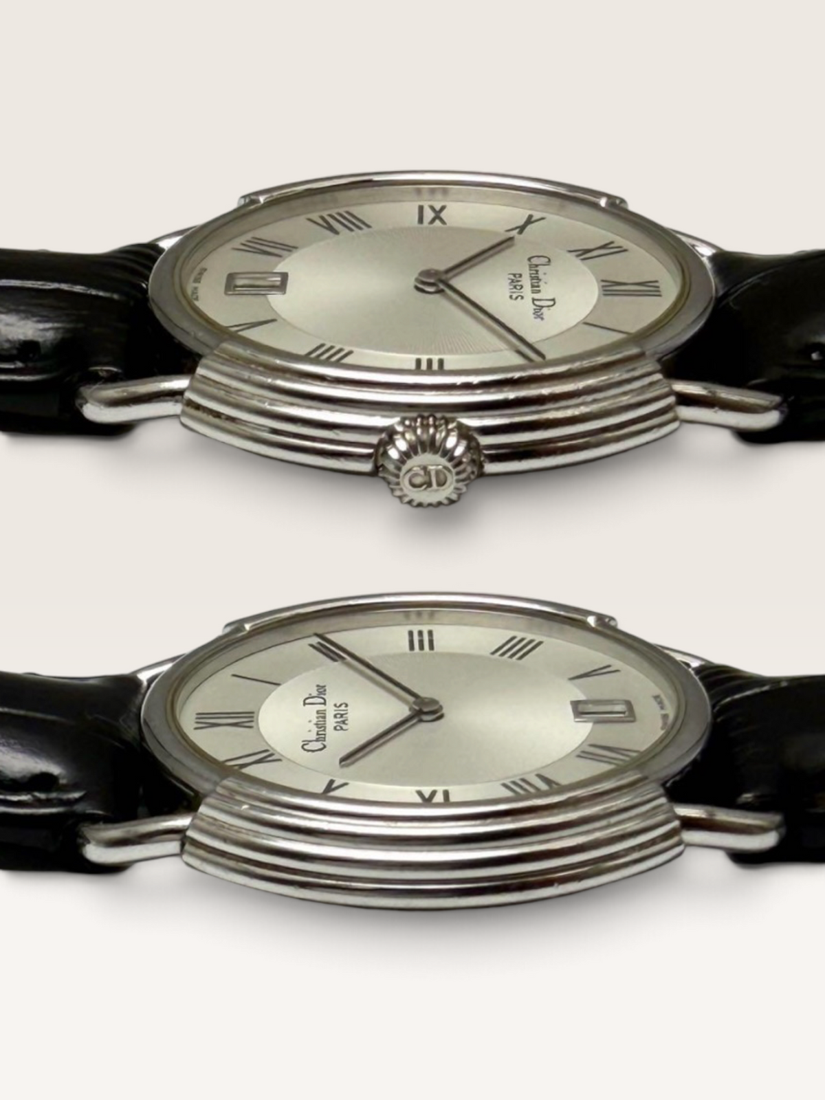 Christian Dior  Guilloché Roman Date Vintage Watch