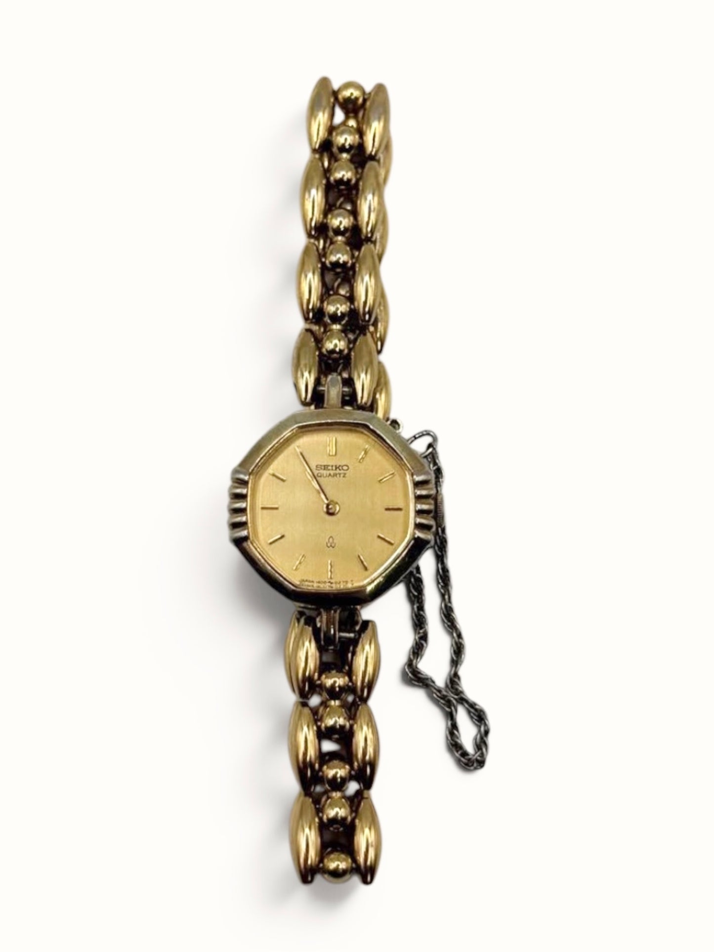 SEIKO Gold-Tone Octagonal Bracelet Watch