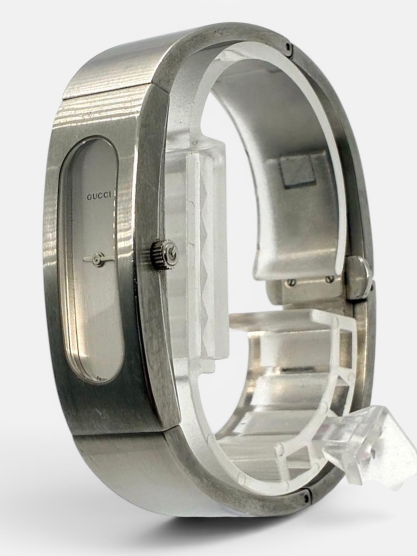 Vintage Gucci Silver Bangle Watch
