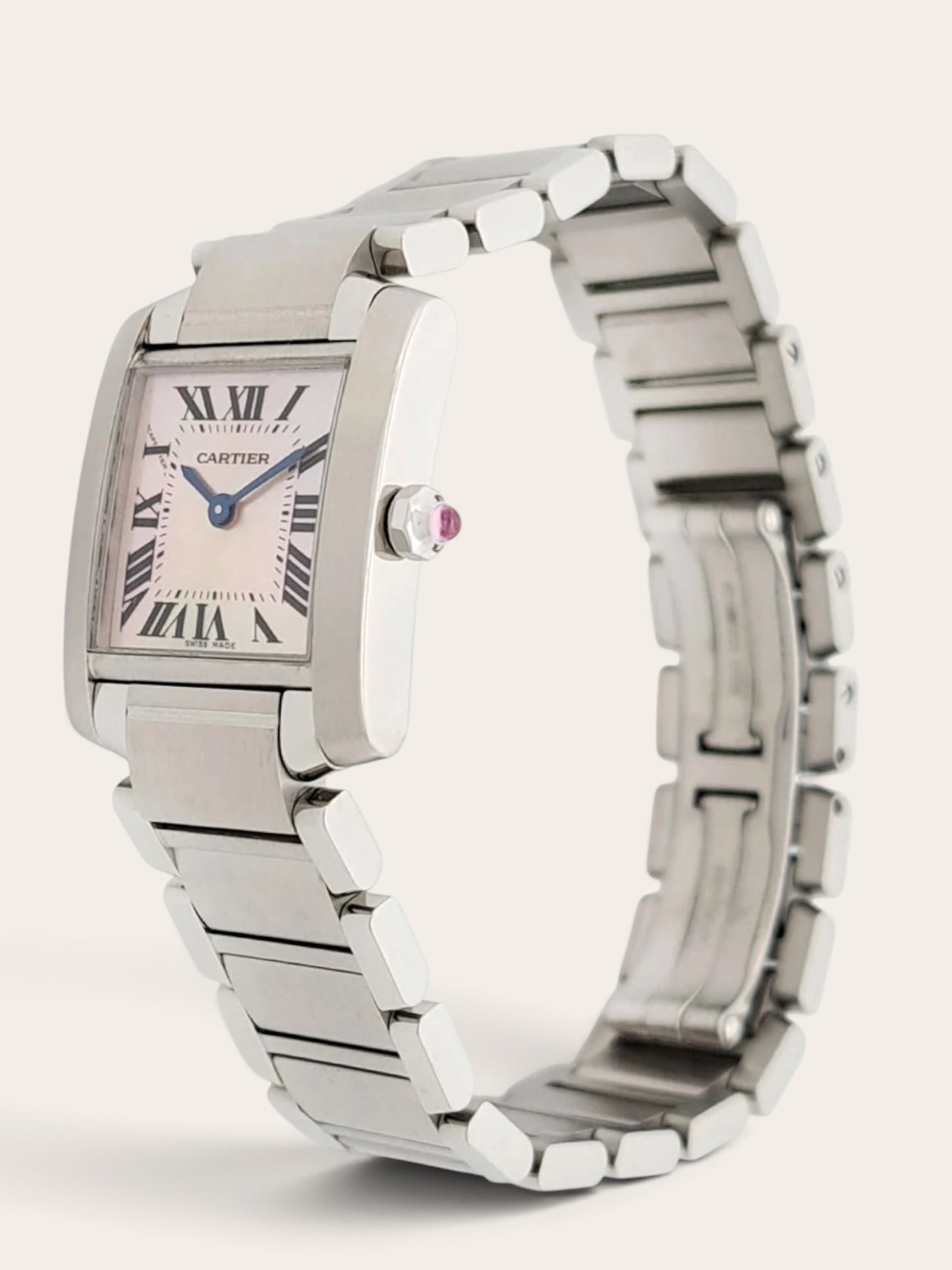 Cartier Tank Française SM (Pink Shell Dial)