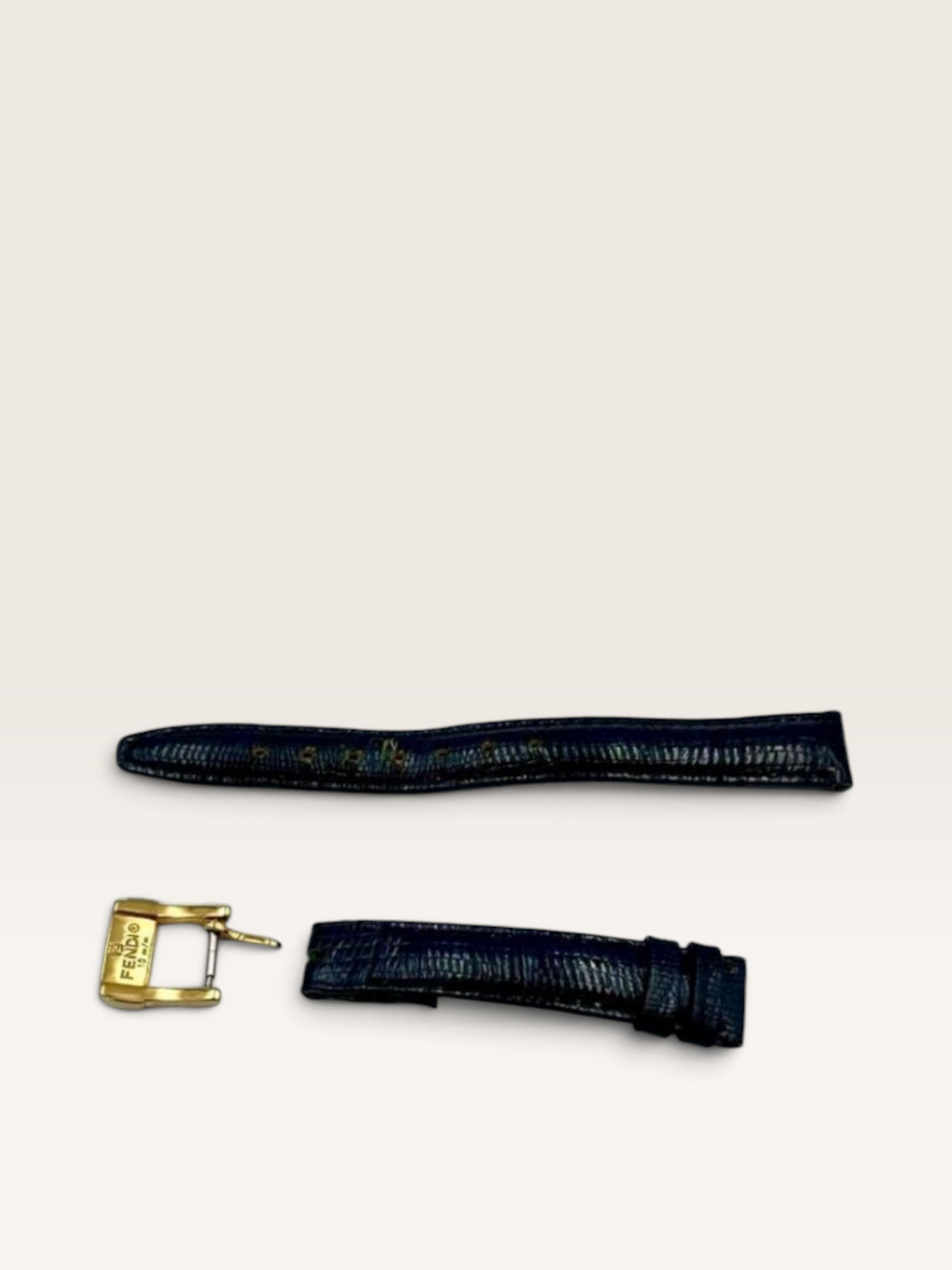 FENDI  Zucca Black Dial Gold-Tone Vintage Watch