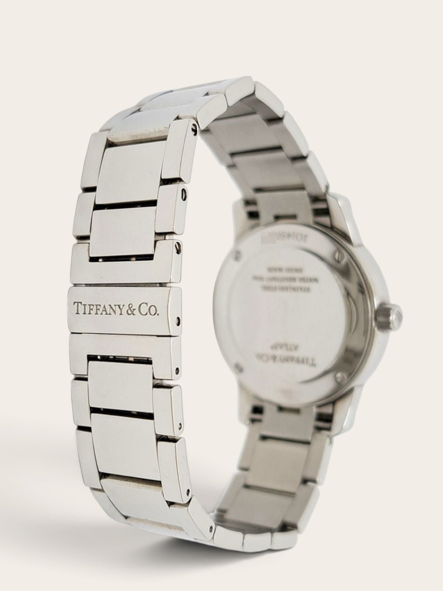 Tiffany & Co. Atlas Pink Dial Watch