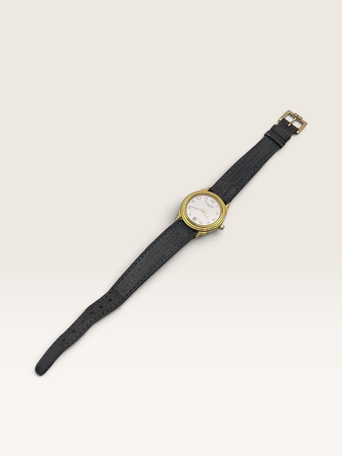 Vintage Christian Dior Gold-Tone Date Watch