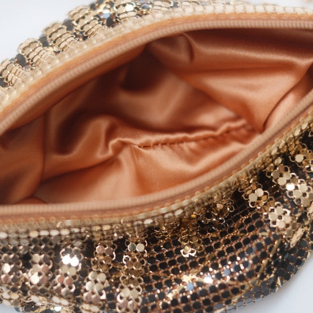 Vintage Australian Gold Mesh Shoulder Bag