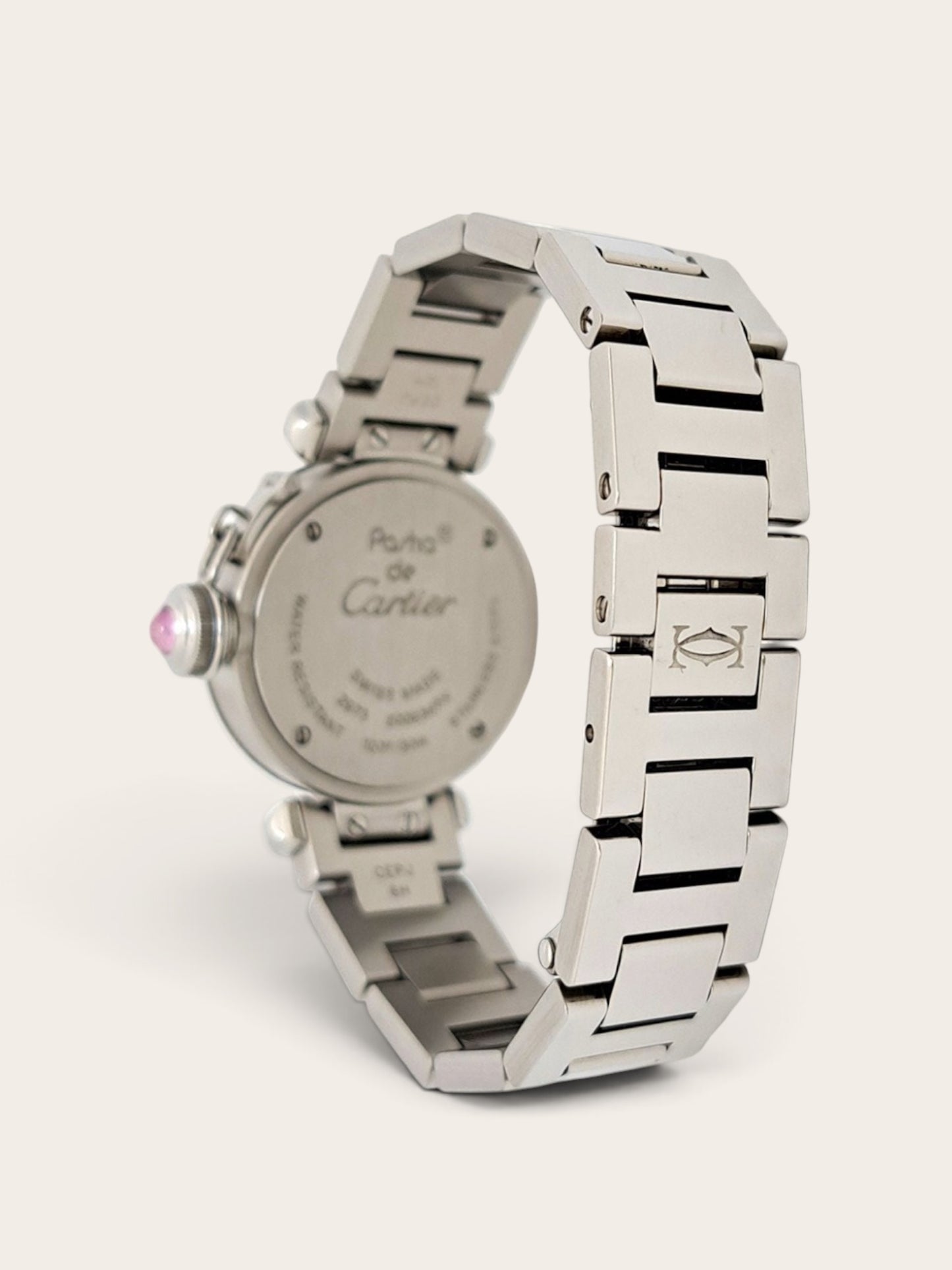 Cartier Miss Pasha Pink Dial Quartz Watch