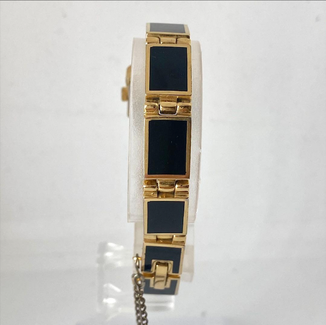 Alba by Seiko Vintage Watch — Black Dial, Gold-Tone Bracelet