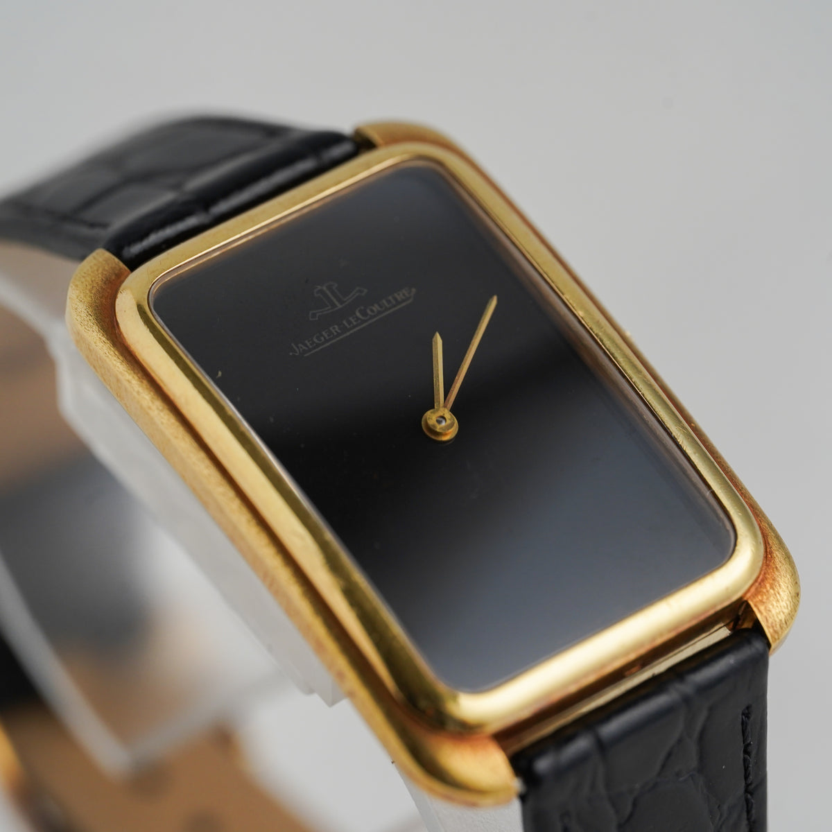 Vintage JAEGER-LECOULTRE Rectangular Onyx Dial Ref.9125.21