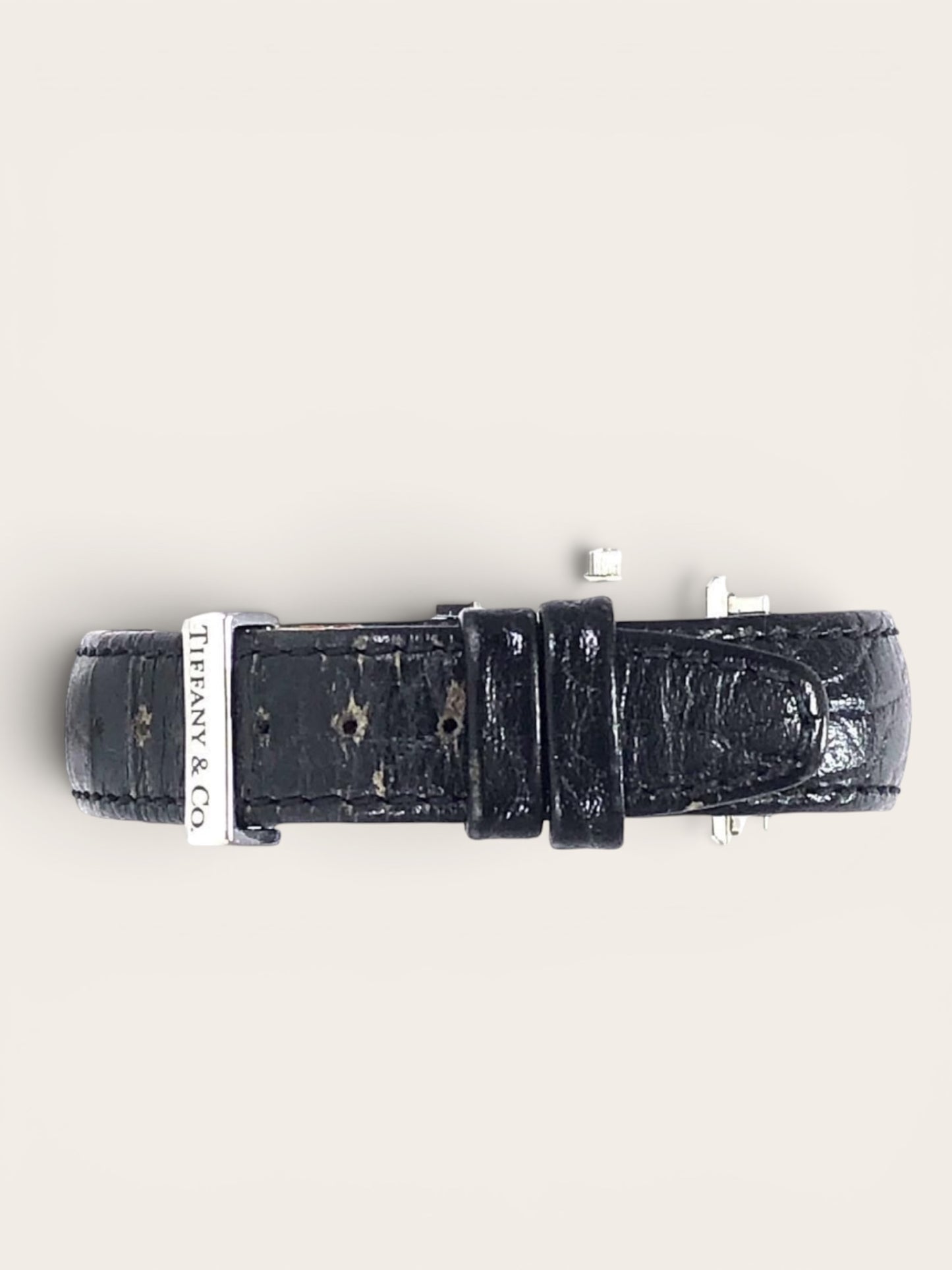 Tiffany & Co. Atlas Square Watch — Black Dial