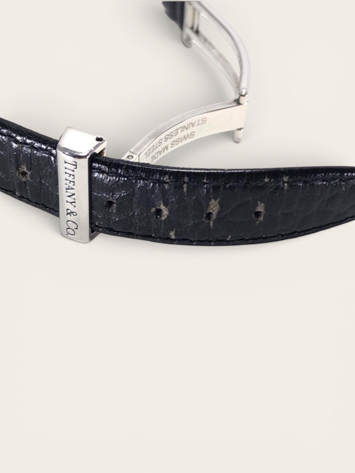 Tiffany & Co. Atlas Square Watch — Black Dial