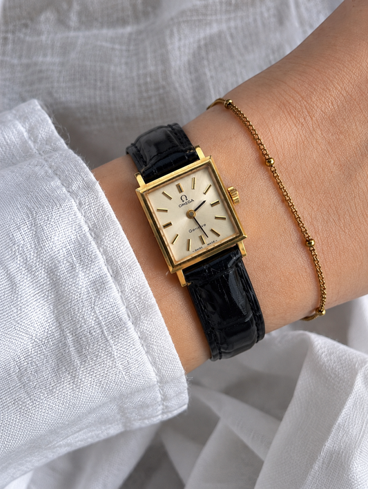 OMEGA Genève Square Hand-Wound Vintage Watch