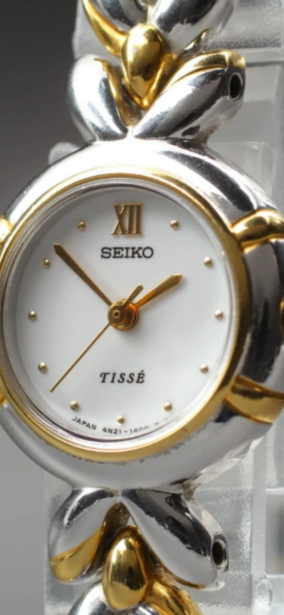 Seiko TISSÉ Laurel-Motif Two-Tone Bracelet Watch