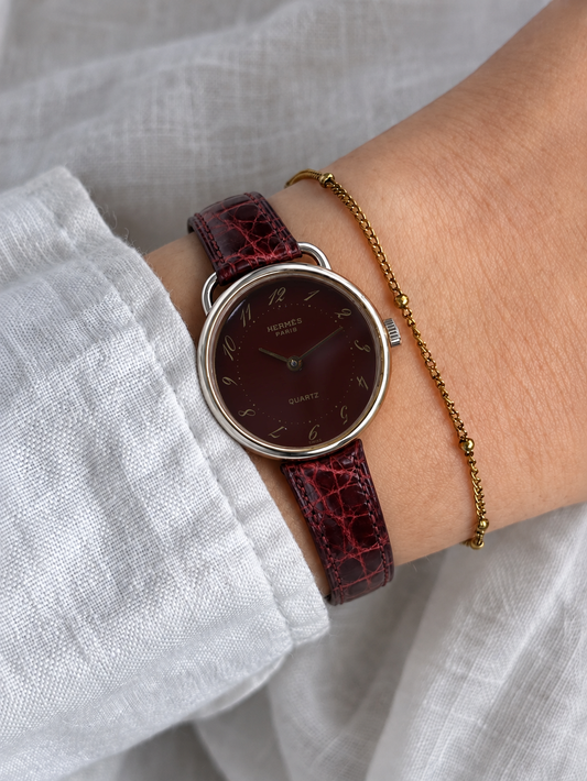 Vintage Hermès Arceau Bordeau