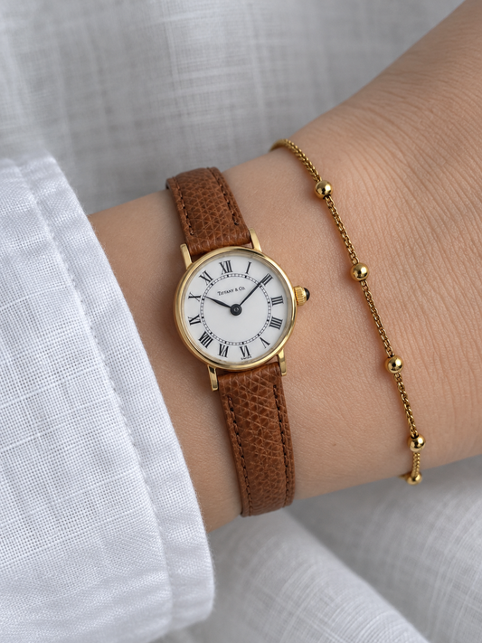 TIFFANY & Co. Classic Round 14K Gold Vintage Watch