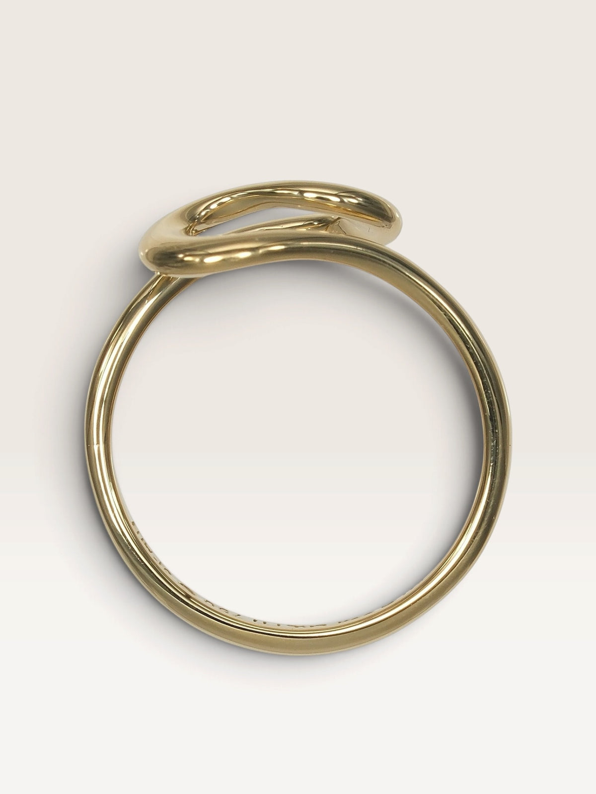 TIFFANY &amp; Co. Open Wave 18K Yellow Gold Ring