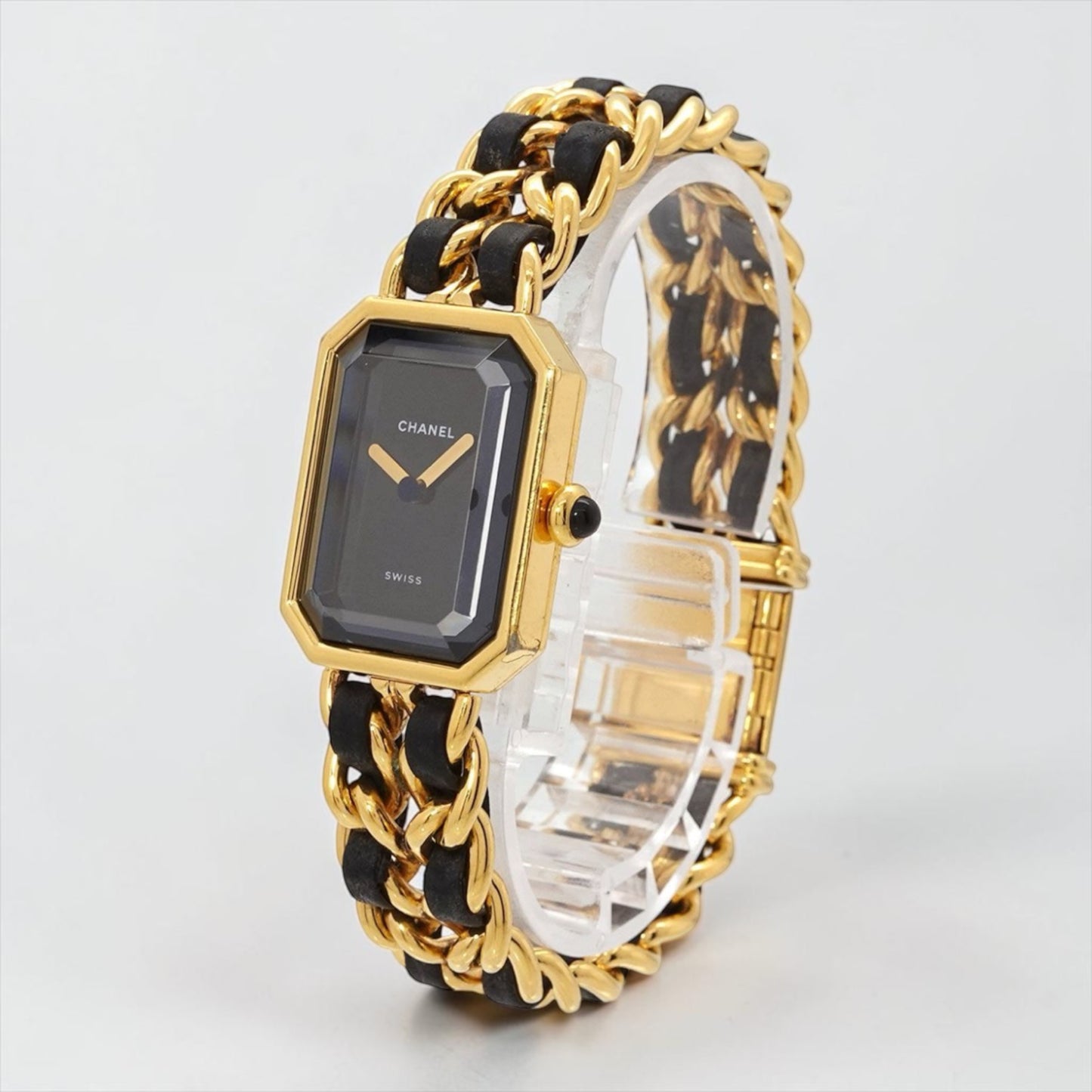 CHANEL Première Vintage Watch — Black Dial × Gold