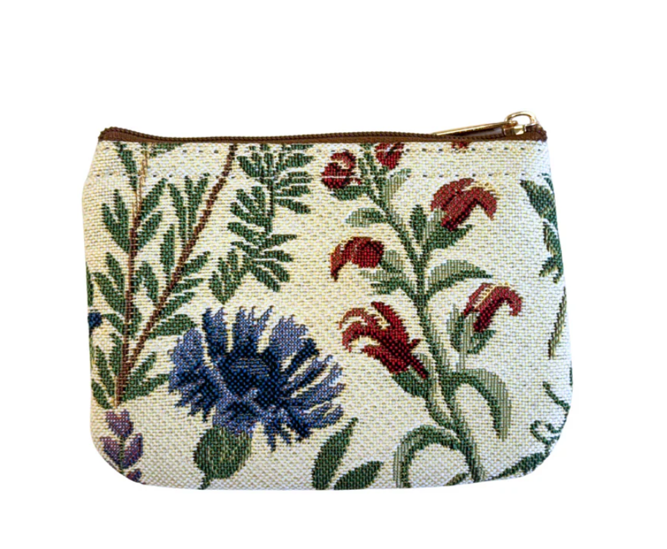 "Morning Garden" zip coin purse