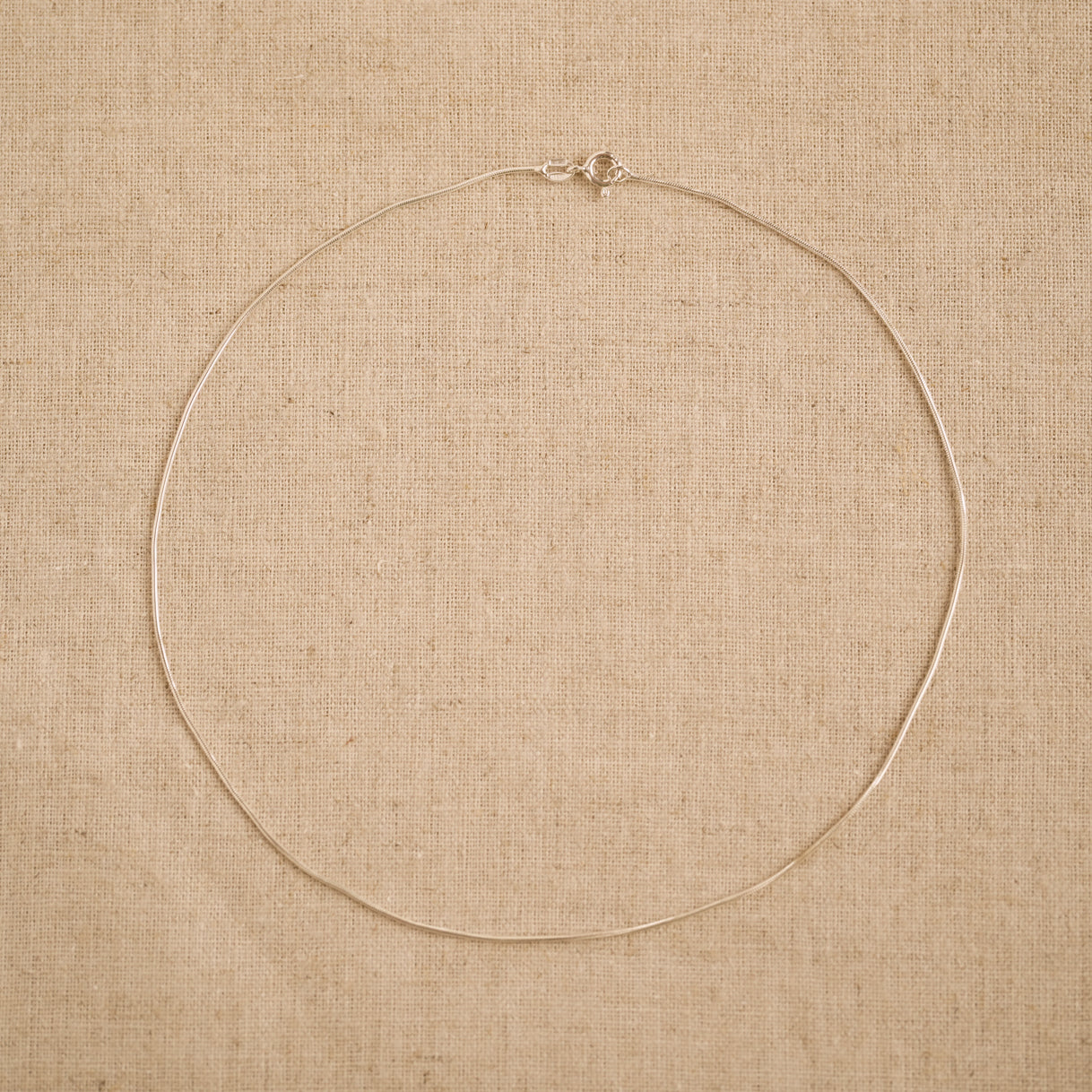 Vintage Sterling Silver Cord Chain Necklace