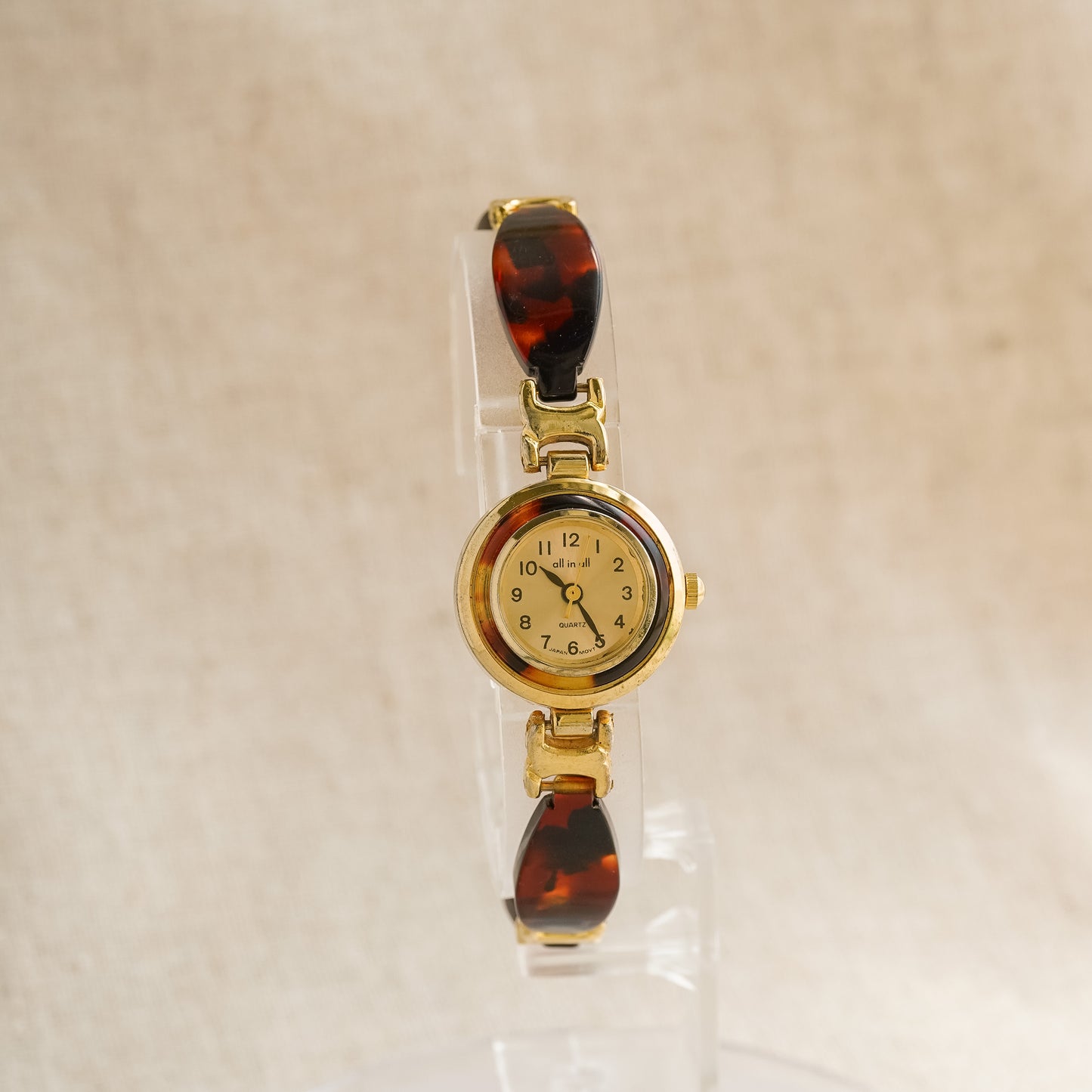 Vintage Tortoise Shell Bracelet Watch