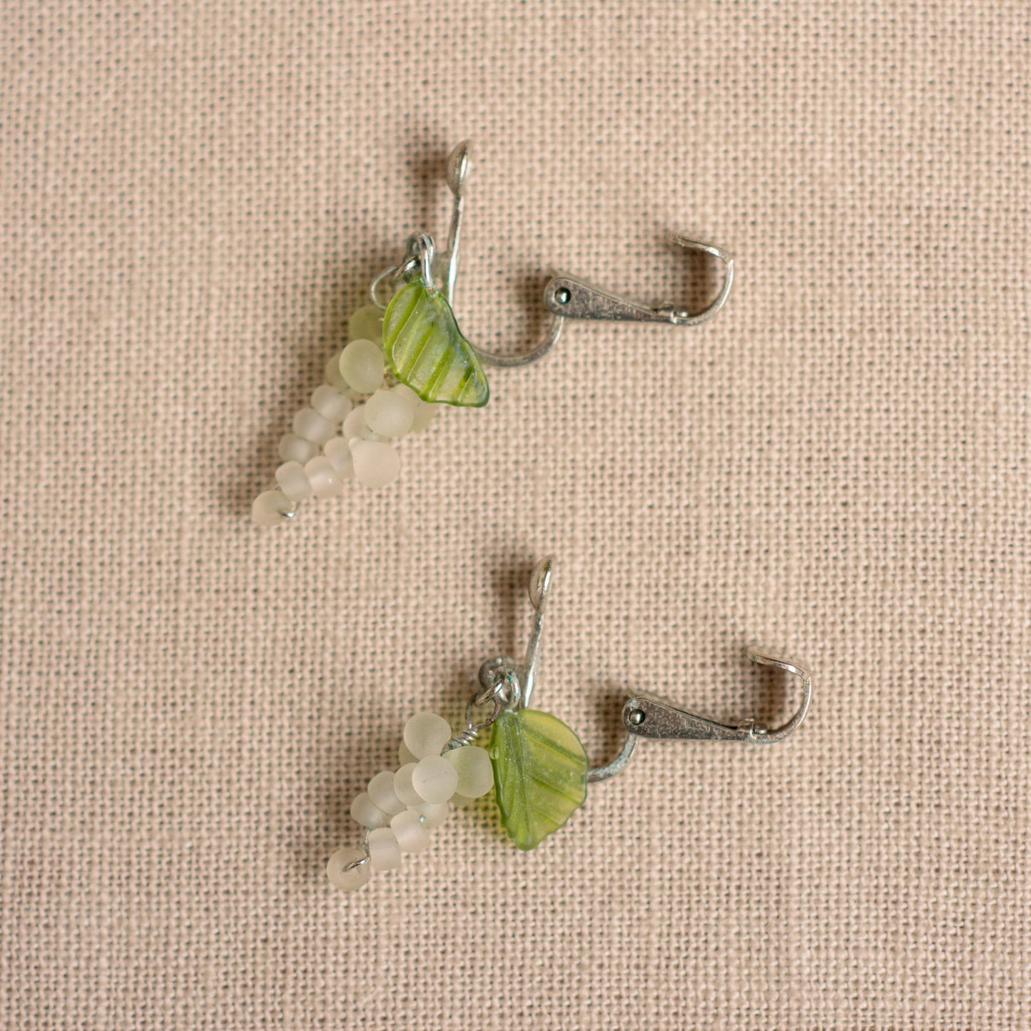 Vintage Grape Motif Earrings