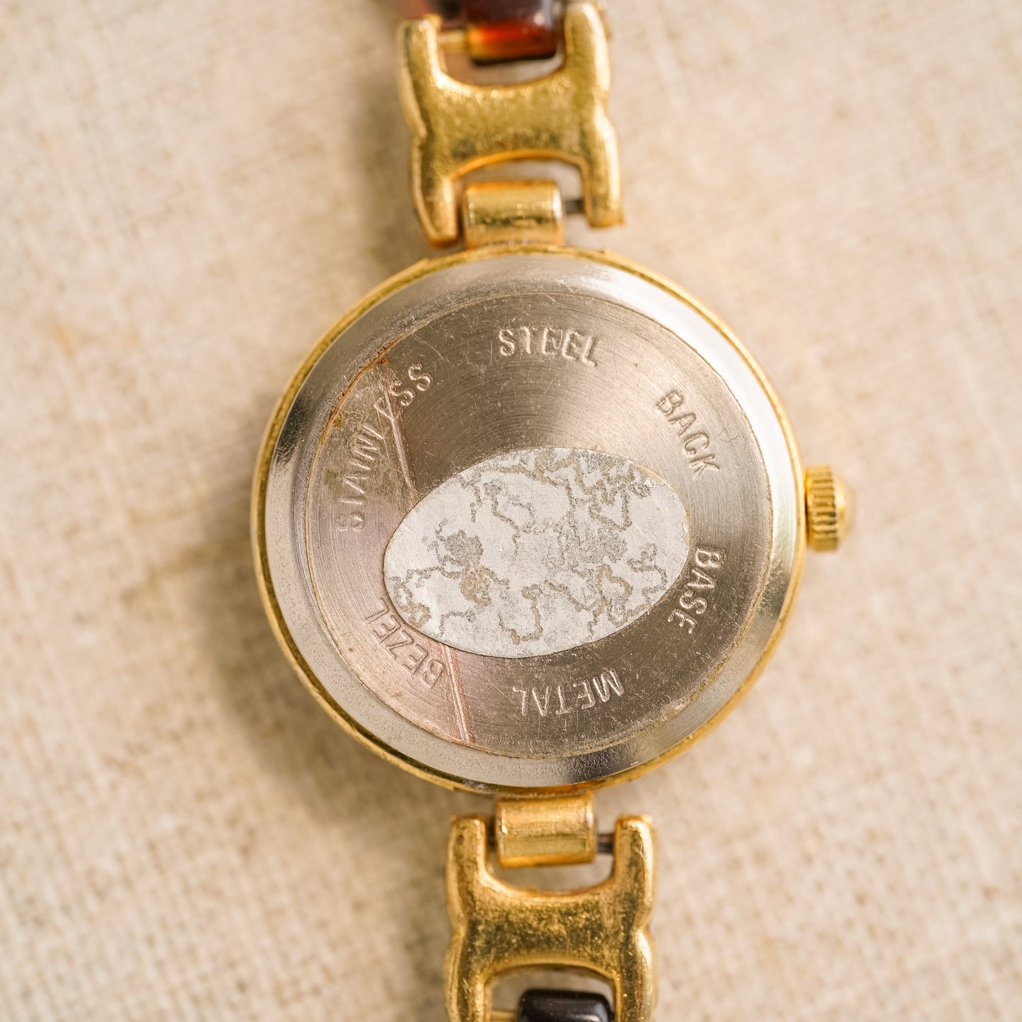 Vintage Tortoise Shell Bracelet Watch